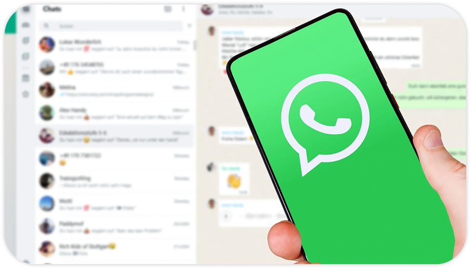 WhatsApp Web Mockup